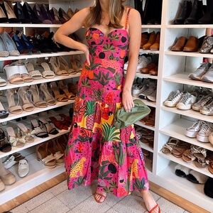 Farmrio Pink Maxi Dress, XS